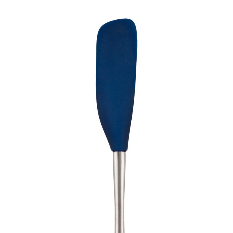 Tovolo Jar Spatula Silicone Long Stainless Steel Handle Scraper Spatula Deep Indigo, Jar Scraper Heat Resistant Dishwasher Safe BPA Free Kitchen Utensil for Scraping Spreading Jelly Peanut Butter - Image 3